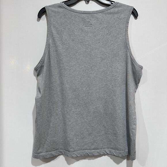 Nike Dri-FIT Tank Top Shirt Women Large Gray The Nike Tee Oversize STAIN - Picture 4 of 9